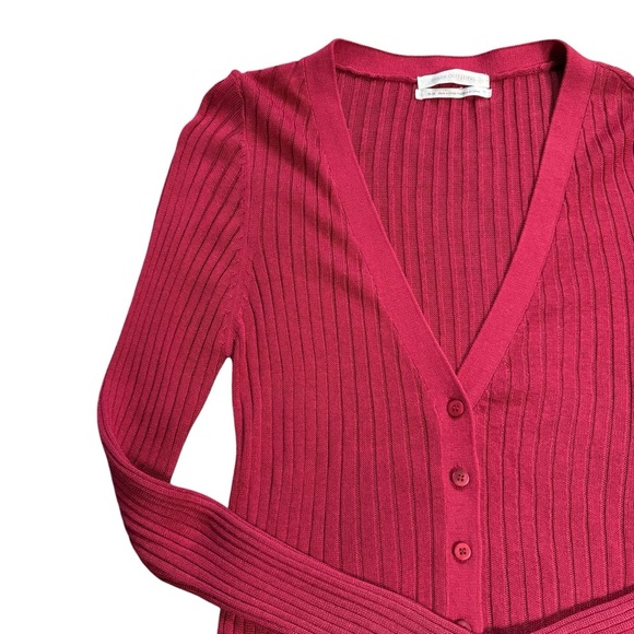 Urban Outfitters Ribbed Long Sleeve Cardigan, Size Medium - Picture 1 of 10